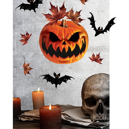 Halloween Wall Stickers Græskar 70 cm