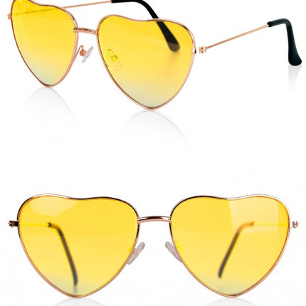 Hjertebriller gule