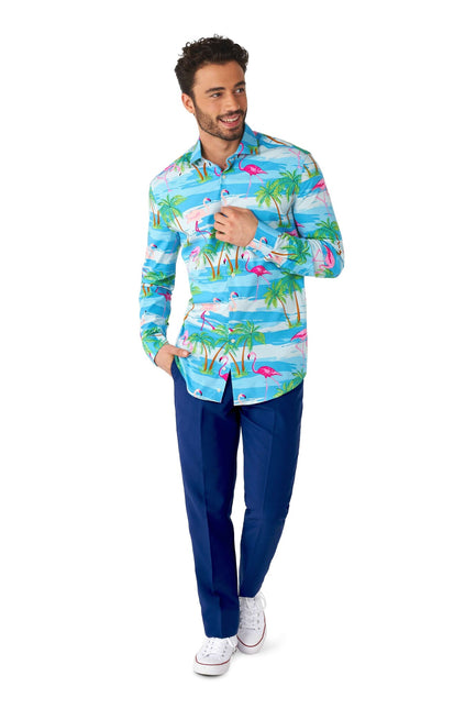 Hawaii Flamingo Shirt Men <tc>OppoSuits</tc>