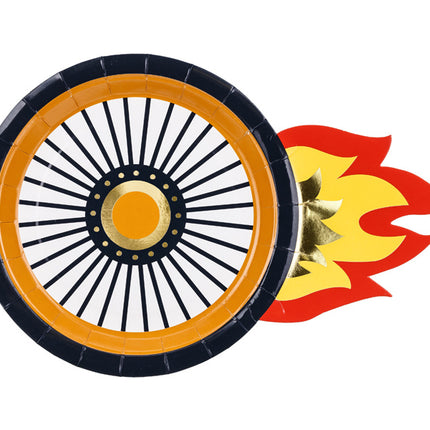 Racertallerkener 26,5 cm 6 stk