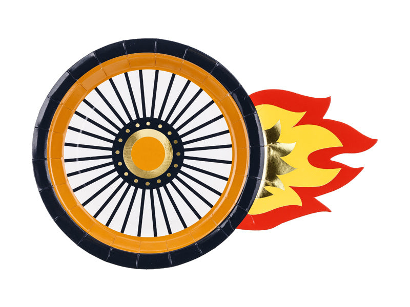 Racertallerkener 26,5 cm 6 stk