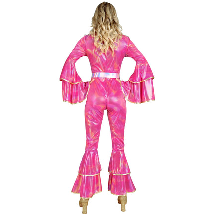 Disco 70S Jumpsuit Pink Ladies