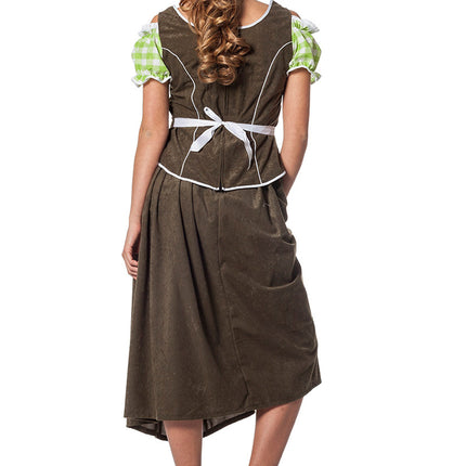Grøn Dirndl-kjole Oktoberfest Ladies