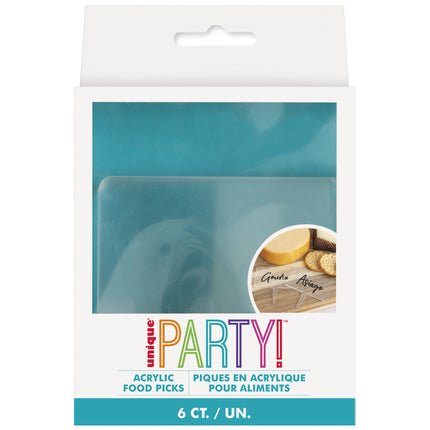 Gennemsigtige etiketter 6 stk