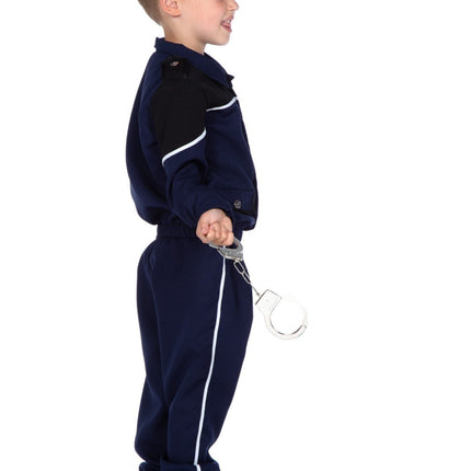 Politidragt Sort Blå Dreng