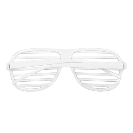 Hvide briller med striber