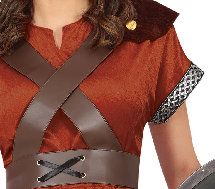 Kostume Brun dame viking
