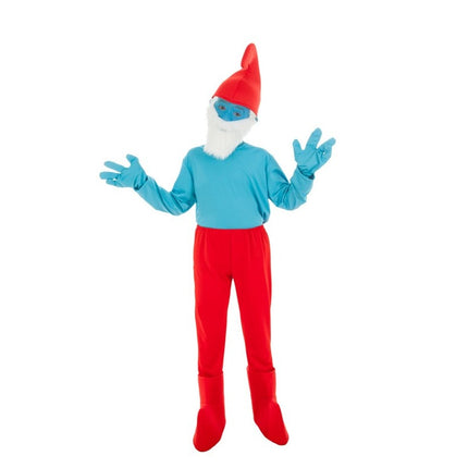 Kostume Bedstefar Smølf Barn