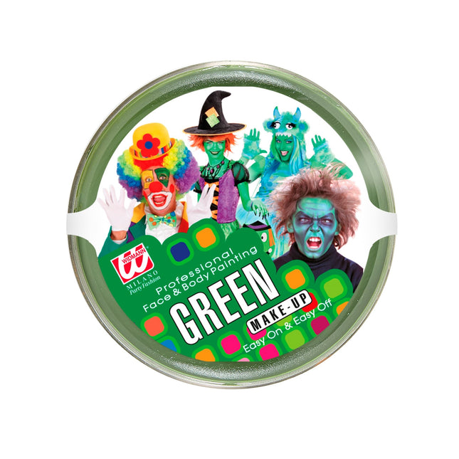 Grøn ansigtsmaling 25gr
