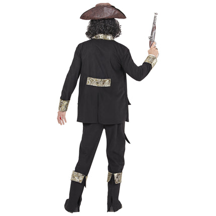 Piratkostume sort mænd
