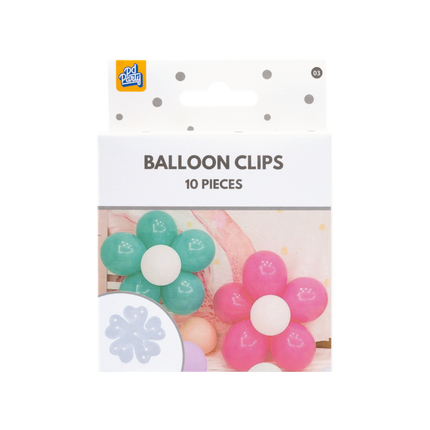 Hvide ballonclips