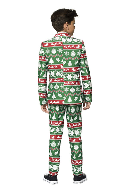 Julebarn i grøn dragt