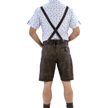 Lederhose Brown Men's Short Antique