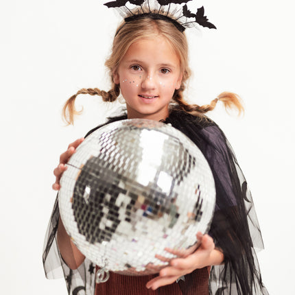 Halloween-hårbånd med flagermus 22 cm