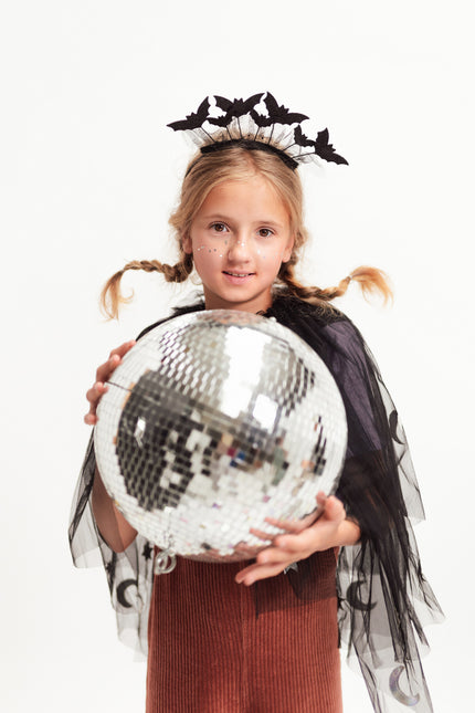 Halloween-hårbånd med flagermus 22 cm