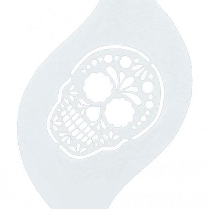 Hvid Make Up Skabelon Kranium