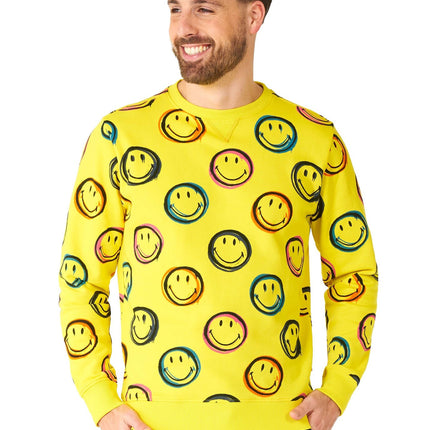 Smiley Smudge Sweater Men <tc>OppoSuits</tc>