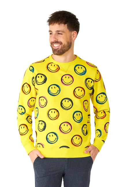 Smiley Smudge Sweater Men <tc>OppoSuits</tc>