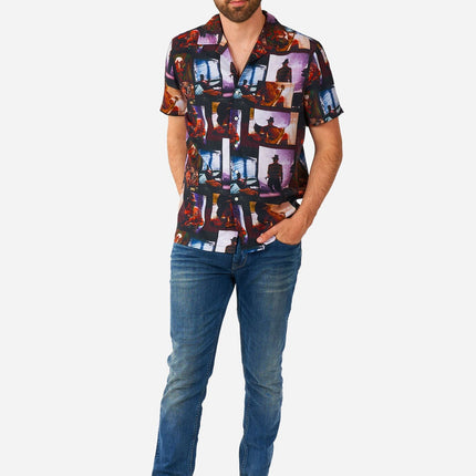 A Nightmare On Elmstreet skjorte med korte ærmer til mænd <tc>OppoSuits</tc>