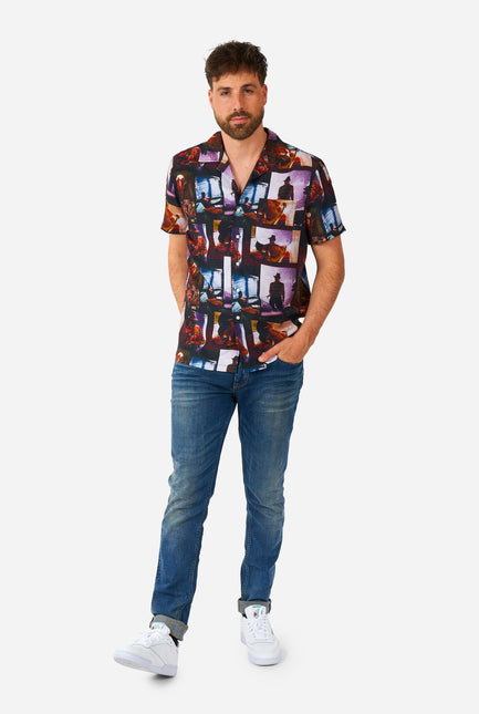 A Nightmare On Elmstreet skjorte med korte ærmer til mænd <tc>OppoSuits</tc>
