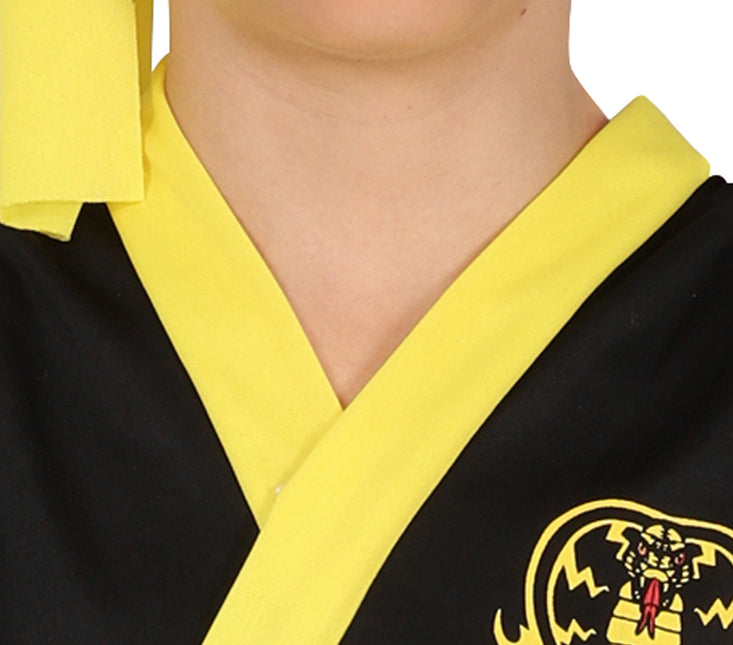 Ninja Kostume Sort Gul Dreng