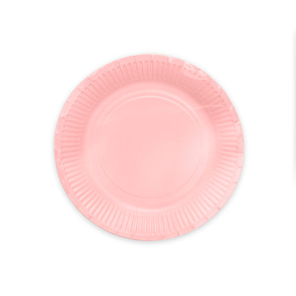 Pink tallerkener papir 23cm 16stk