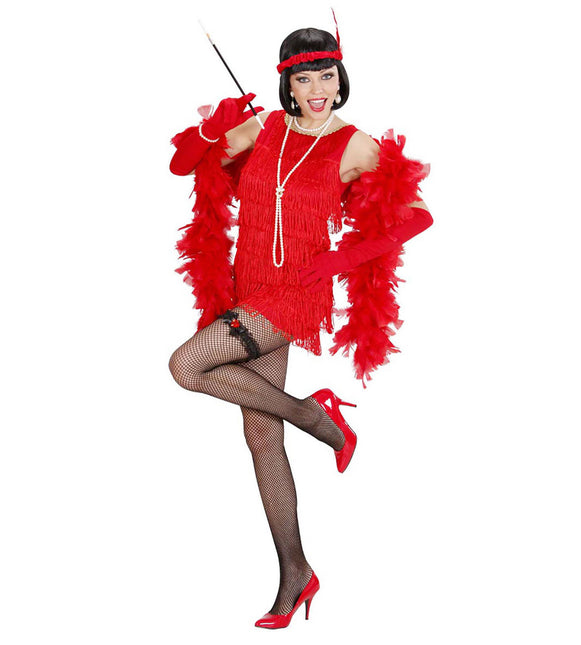 Sorte strømpebånd med rødt diamanthjerte