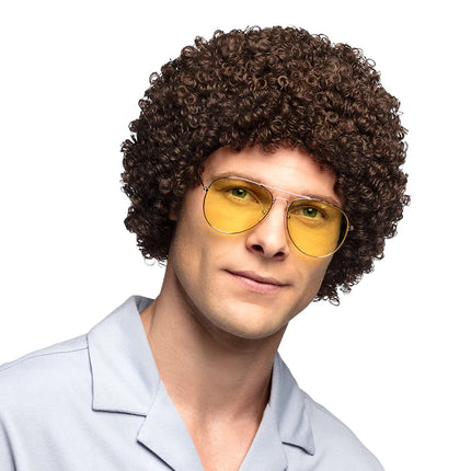 Mørkebrune parykkrøller