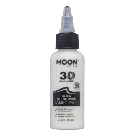 Moon Glow Glow Glow in the Dark Fabric Paint Invisible 30ml