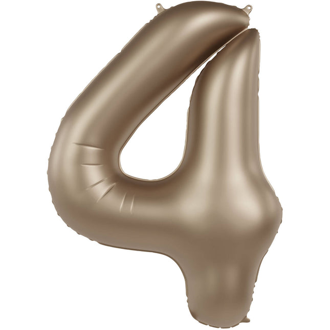4 års figurballon guld 86 cm