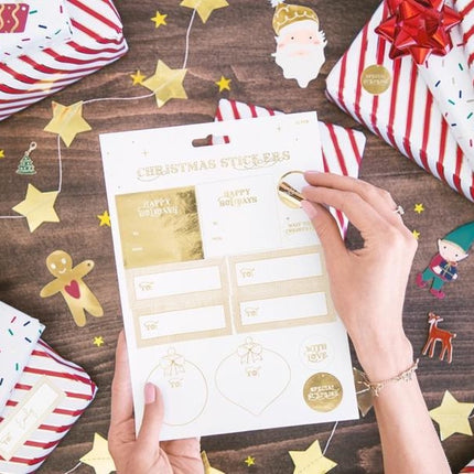 Stjerneguirlande guld 3,6 m