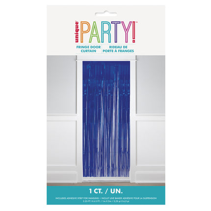 Mørkeblåt dørforhæng 2m