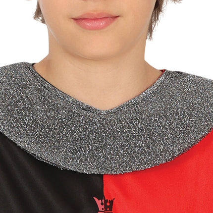 Ridderkostume rød sort dreng