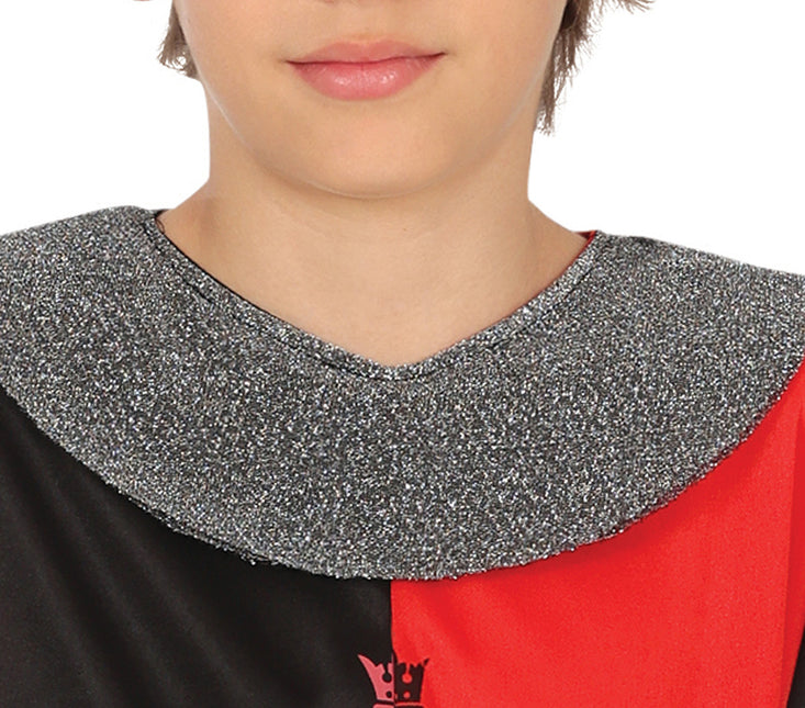 Ridderkostume rød sort dreng