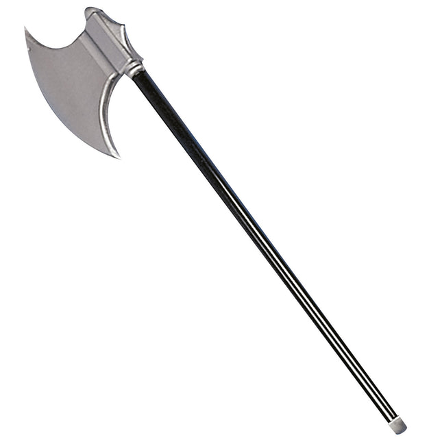 Sølvfarvet falsk økse 85 cm