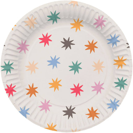 Stjernetallerkener 23cm 8stk