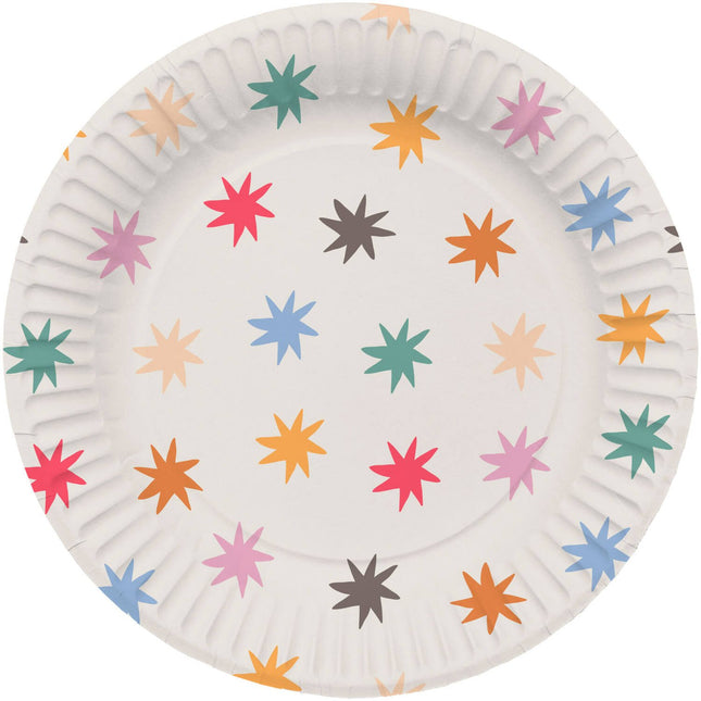 Stjernetallerkener 23cm 8stk