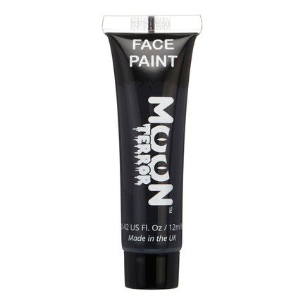 Moon Terror Halloween Face Paint Midnight Black 12 ml