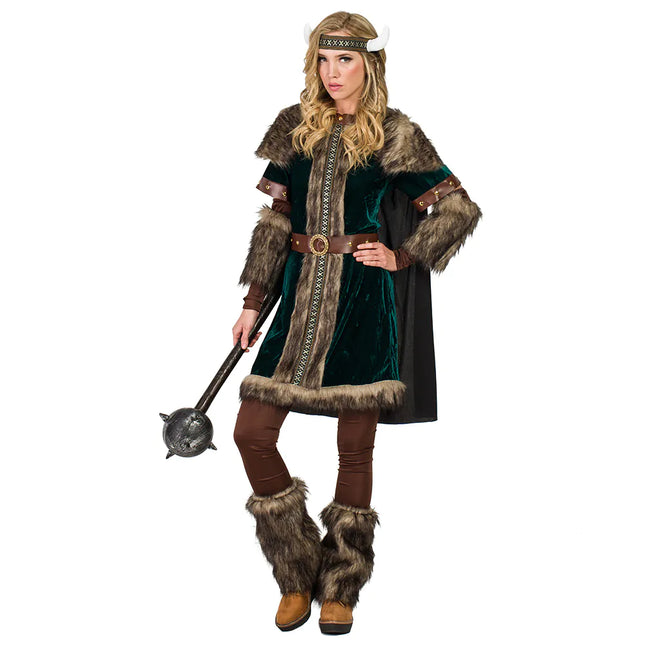 Vikingekostume brune damer