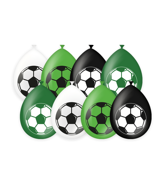 Fodboldballoner Grøn 30cm 8stk