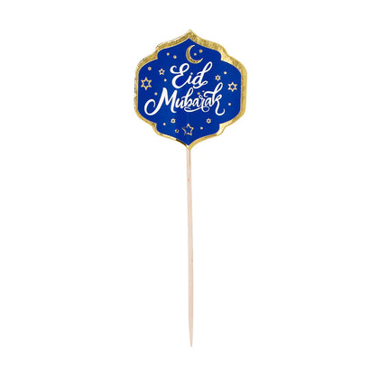 Ramadan Cocktailpinde Eid Mubarak 12cm 12stk