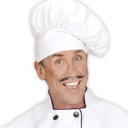 Kok med hvid hat