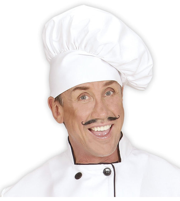 Kok med hvid hat