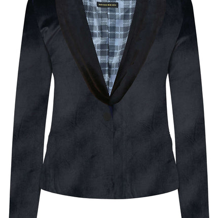 Sort fløjlsblazer til damer <tc>OppoSuits</tc>