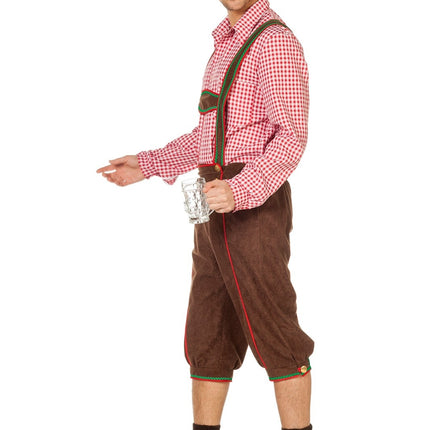 Brune lederhosen mænd lange