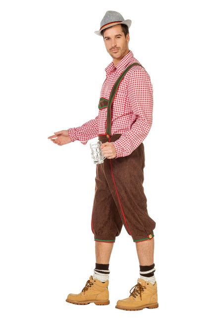 Brune lederhosen mænd lange
