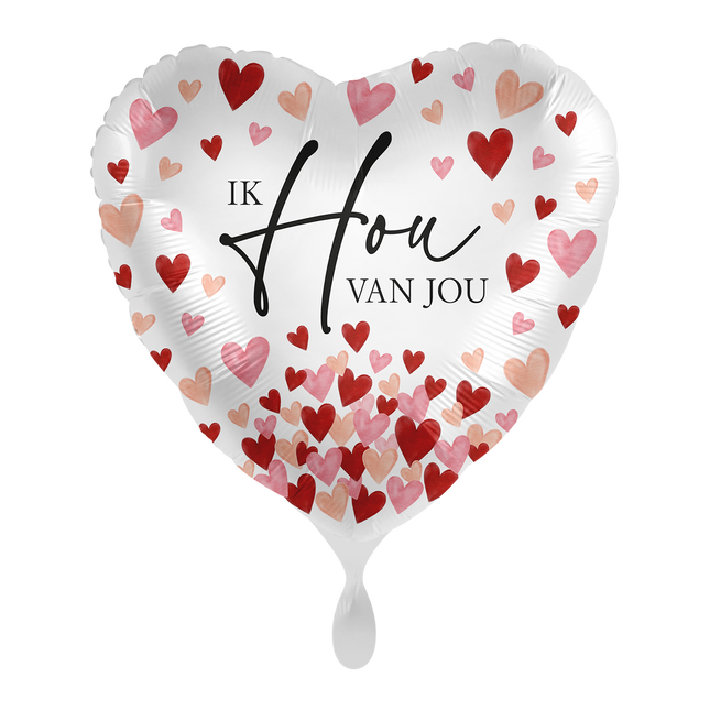 I Love You Helium Balloon Heart Empty