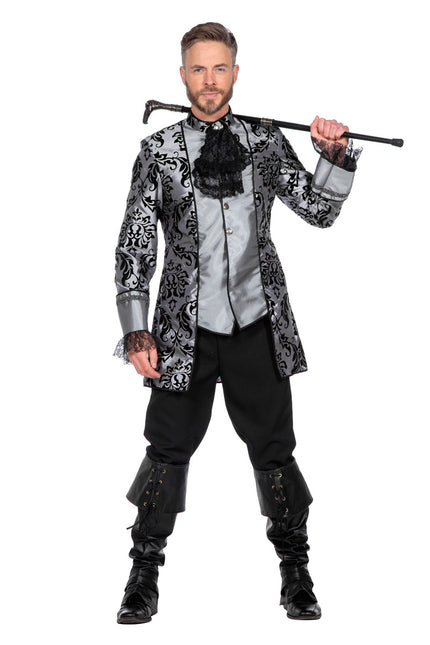 Marquis Kostume Grå Sort Mænd