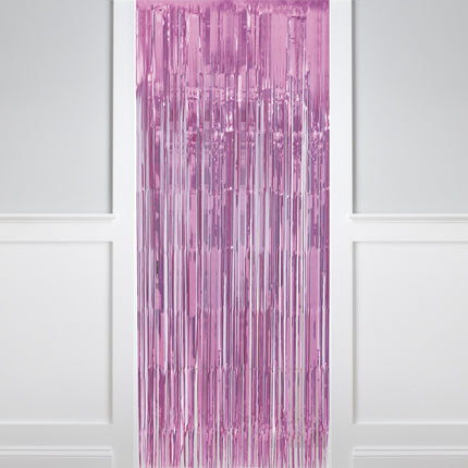 Lyserødt dørforhæng Pastel 2m
