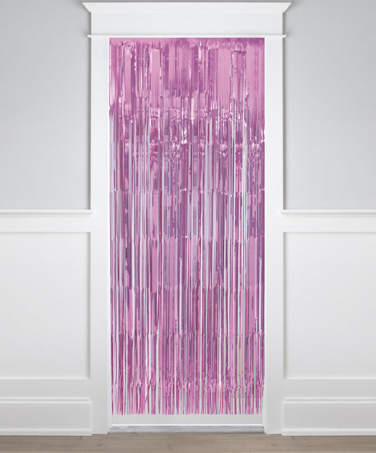 Lyserødt dørforhæng Pastel 2m